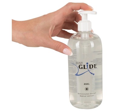 Just Glide - Analny Lubrykant Nawilżający Na Bazie Wody 500 ml